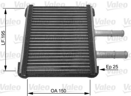 Радіатор пічки Valeo 812442