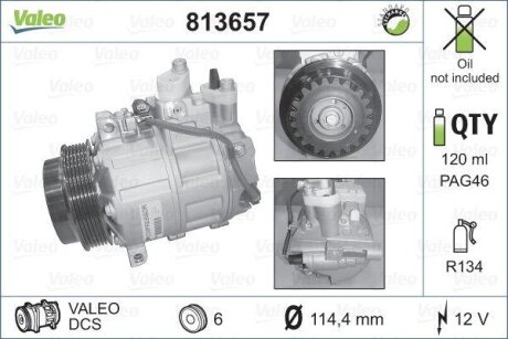 Компресор кондиціонера Valeo 813657