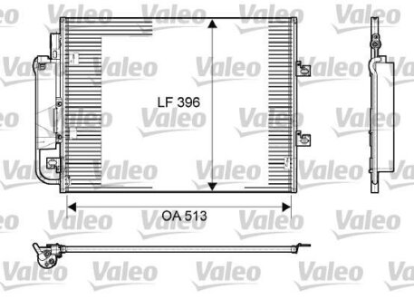 Радіатор кондиціонера Valeo 814061