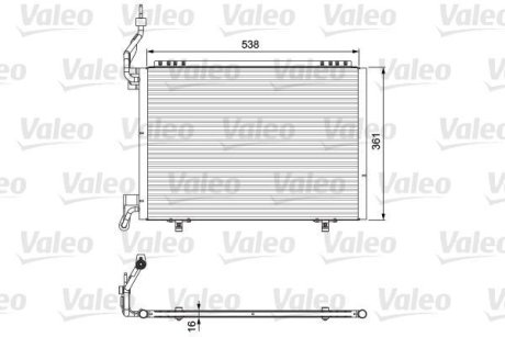 Радиатор кондиционера Valeo 814075