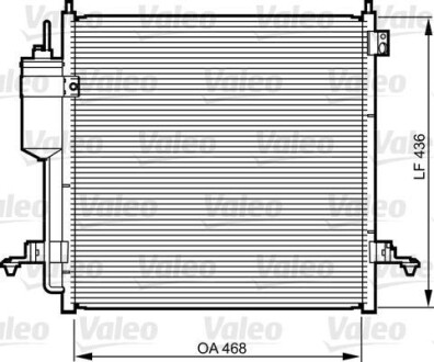 Радиатор кондиционера Valeo 814214