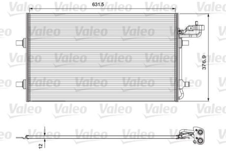 Радіатор кондиціонера Valeo 814324