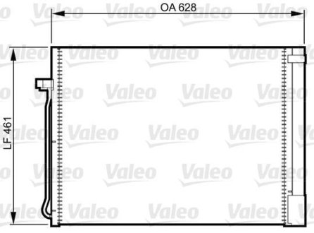 Конденсатор кондиционера BMW X5(E70,F15) "06-19 Valeo 814367