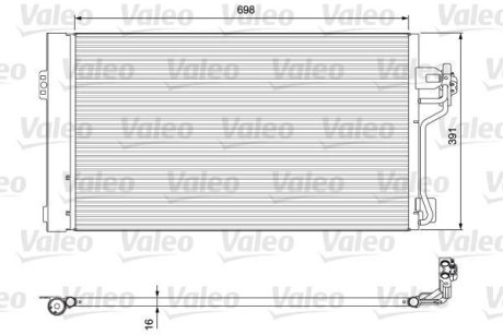 Радиатор кондиционера Valeo 814391