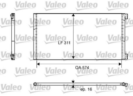 Конденсатор кондиционера Valeo 817684