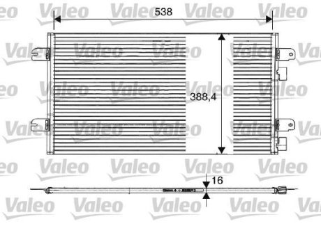 Радиатор кондиционера Valeo 817701