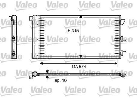 Конденсатор, кондиционер Valeo 818005