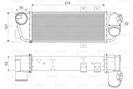 Радиатор наддува Valeo 818333