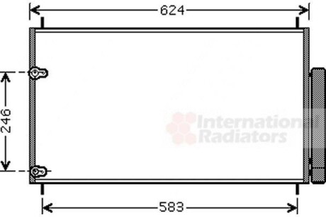 Радіатор кондиціонера Van Wezel 53005405