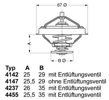 Термостат BMW Opel WAHLER 423780D (фото 1)