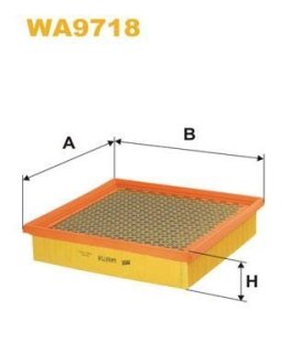 Фильтр воздуха WIX FILTERS WA9718