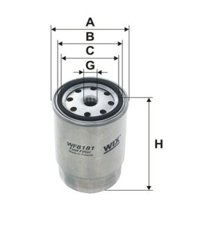 Паливний фільтр WIX FILTERS WF8181