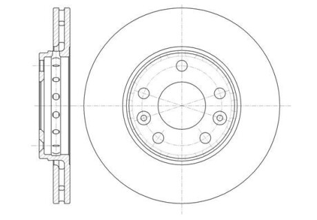 Гальмівний диск перед. Duster/Fluence/Megane/Scenic 07- WOKING D61346.10