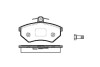 Колодки гальмівний диск. перед. (Remsa) Chery Amulet 1.3 03-10,Chery Amulet 1.5 03-10 (P0343.40) WOKING P034340 (фото 1)