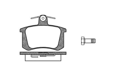 Тормозные колодки зад. Audi /A4/A6/A8 1.6- 4.2 94-01 WOKING P0353.20