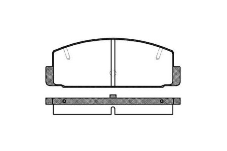 Колодки тормозные диск. задн. (Remsa) Mazda 6 I II (P0793.20) WOKING P079320