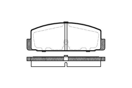 Колодки тормозные диск. задн. (Remsa) Mazda 6 1.8 02-08,Mazda 6 1.8 07-,Mazda 6 1.8 08- (P0793.30) WOKING P079330