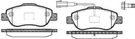 Колодки гальмівний диск. перед. (Remsa) VAG Golf VII Passat B8 Tiguan II / PSA Nemo Bipper 08> / Fiat Doblo I / Opel Corsa D (P10003.11) WOKING P1000311