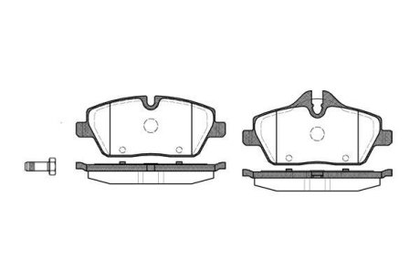 Колодки тормозные диск. перед. (Remsa) Mini Cooper, One, Clubman 08> (P10313.00) WOKING P1031300