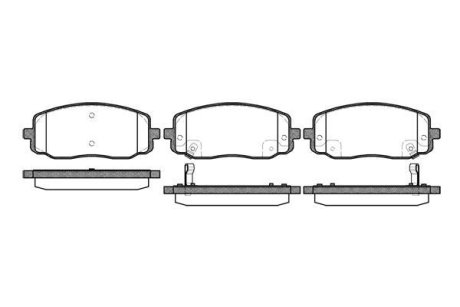 Колодки гальмівний диск. перед. (Remsa) Hyundai i10, Kia Picanto 11> (P10333.02) WOKING P1033302