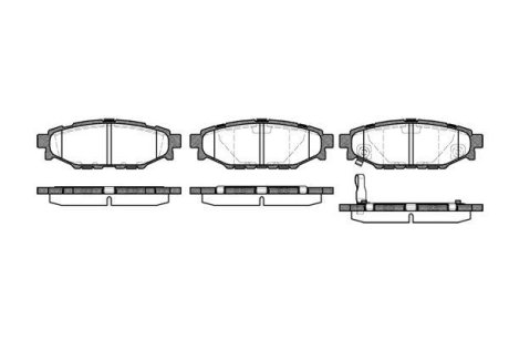 Колодки гальмівний диск. задн. (Remsa) Subaru Forester (sh) 2.0 08-,Subaru Forester (sh) 2.5 08- (P10363.01) WOKING P1036301