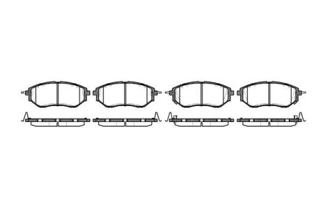 Колодки гальмівний диск. перед. (Remsa) Subaru Forester 13> / Legasy, Outback 09> / Tribeca 06> (P10373.02) WOKING P1037302