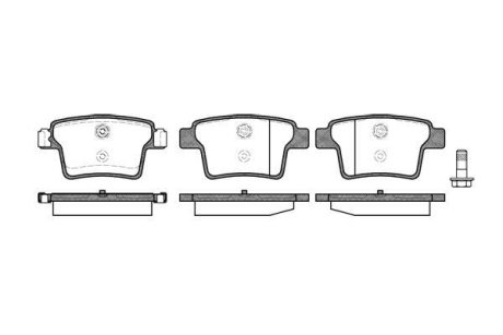 Колодки гальмівний диск. задн. (Remsa) Ford Mondeo III (P10493.10) WOKING P1049310