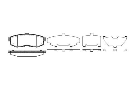 Колодки тормозные диск. задн. (Remsa) Mazda MPV II 2.0d 2.3i (02-06) (P10603.00) WOKING P1060300