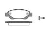 Колодки гальмівний диск. перед. (Remsa) PSA C1 I II / 107 05>14, 108 14> / Toyota Aygo 05> 14> Bosch ver. (P10773.00) WOKING P1077300 (фото 1)