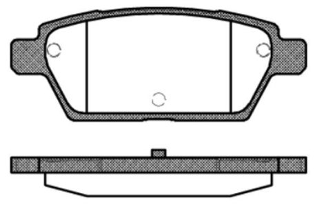 Колодки гальмівний диск. задн. (Remsa) Mazda 6 I (P10953.10) WOKING P1095310