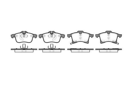 Колодки гальмівний диск. перед. (Remsa) Opel Astra H / Zafira A B / Corsa C D E / Combo / Meriva A B (P11363.02) WOKING P1136302