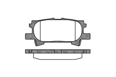 Колодки гальмівний диск. задн. (Remsa) Lexus RX 300-330-350 03>08 Sumitomo ver. (P11403.00) WOKING P1140300