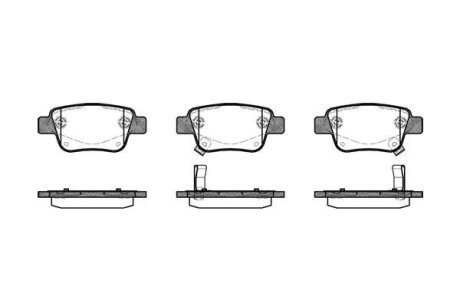 Колодки тормозные диск. задн. (Remsa) Toyota Avensis 03>08, Previa 05>, Alphard 08>14 (P11473.02) WOKING P1147302