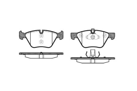 Колодки тормозные диск. перед. (Remsa) BMW 3e90 5e60 5F10 X1e84 (P11523.00) WOKING P1152300