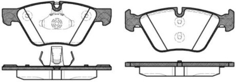 Колодки тормозные диск. перед. (Remsa) BMW 5F10 (P11523.30) WOKING P1152330