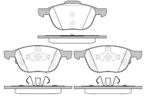 Колодки гальмівний диск. перед. (Remsa) Ford Focus iii Electric 10- (P11823.12) WOKING P1182312