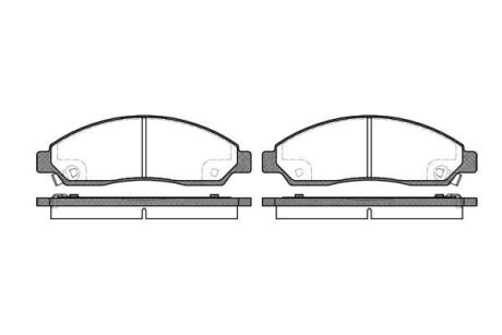 Колодки гальмівний диск. перед. (Remsa) GREAT WALL Hover 05> 10> (P11983.14) WOKING P1198314