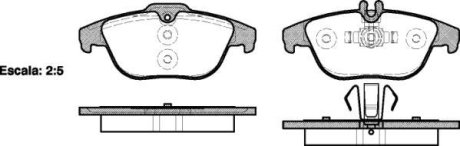 Колодки тормозные диск. задн. (Remsa) MB C204 (11-) (P12053.00) WOKING P1205300