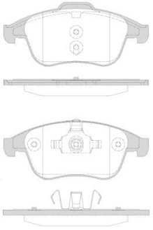 Колодки гальмівний диск. перед. (Remsa) Renault Scenic III Grand Scenic III Megane III 2,0TCe (P12503.30) WOKING P1250330