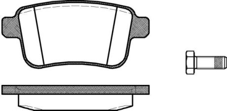 Колодки тормозные диск. задн. (Remsa) Mercedes-benz Citan (415) 1.5d 12- (P12523.00) WOKING P1252300