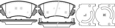 Колодки тормозные диск. перед. (Remsa) Opel Insignia A Astra J Zafita Tourer C / Malibu 12> (P12753.12) WOKING P1275312