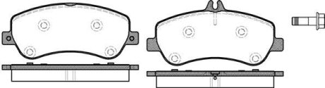 Колодки гальмівний диск. перед. (Remsa) MB GLK 08>15 (P12773.00) WOKING P1277300