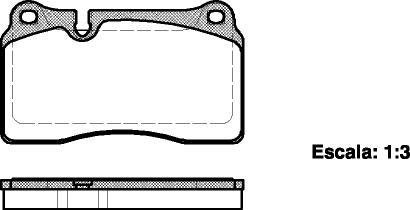 Колодки тормозные диск. перед. (Remsa) VW Touareg 03>10, 10>18 (P13003.00) WOKING P1300300