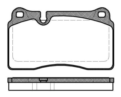 Колодки гальмівний диск. перед. (Remsa) Audi A3 sportback 2.5 04-13,Audi Tt 2.5 06-14 (P13003.30) WOKING P1300330