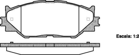 Колодки гальмівний диск. перед. (Remsa) Lexus IS 05> 13> (P13013.00) WOKING P1301300