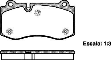 Колодки тормозные диск. перед. (Remsa) Mercedes-Benz E211 S221 (P13023.00) WOKING P1302300