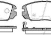 Колодки гальмівний диск. перед. (Remsa) Honda Civic viii 1.6 05-,Hyundai Grandeur 2.2 03- (P13043.02) WOKING P1304302 (фото 1)