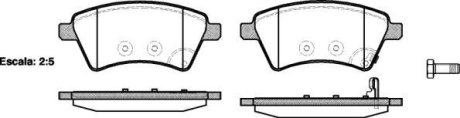 Колодки гальмівний диск. перед. (Remsa) Suzuki SX-4 (06-) / Fiat Sedici (06-) Bosch ver. (P13153.01) WOKING P1315301