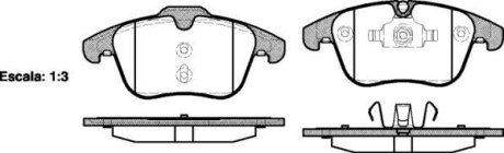 Колодки гальмівний диск. перед. (Remsa) Ford Mondeo IV S-max Galaxy / PSA 508 407 (P13193.00) WOKING P1319300