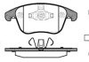 Колодки гальмівний диск. перед. (Remsa) Audi A4 1.8 07-15,Audi A4 2.0 07-15,Audi A4 2.7 07-15 (P13193.11) WOKING P1319311 (фото 1)